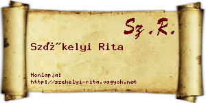 Székelyi Rita névjegykártya